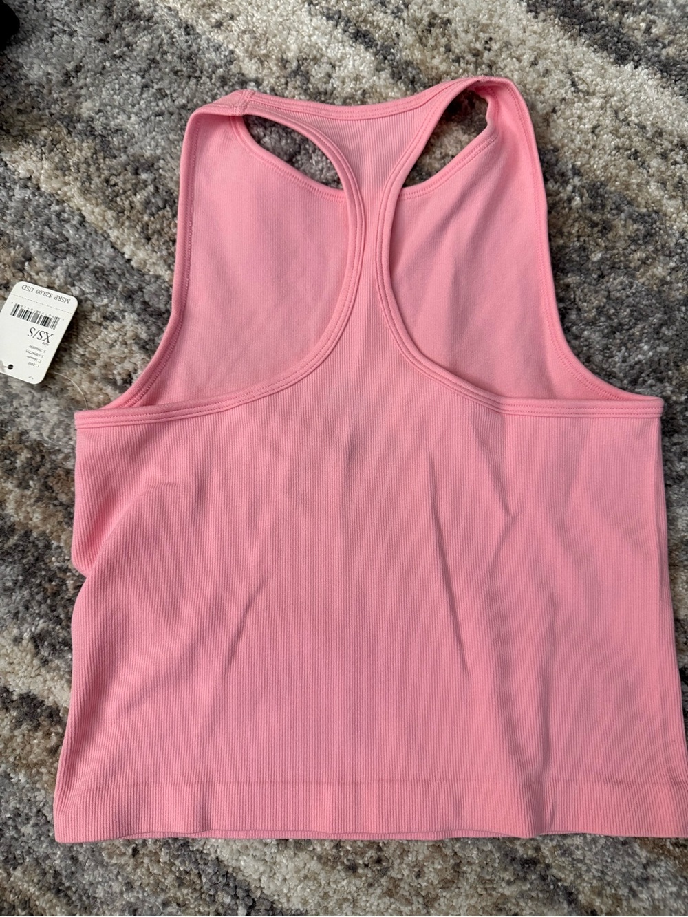 Free people Pink Ribbed Racerback Tank Top - Picture 3 of 4